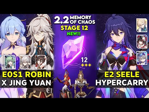 NEW MOC 12 v2.2 - E0S1 Robin x Jing Yuan & E2 Seele Hypercarry | Honkai star rail.