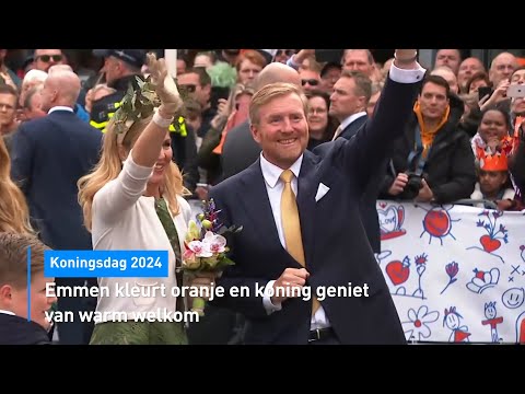 Dit was Koningsdag 2024: koninklijk onthaal in Emmen en drukte in grote steden | Hart van Nederland