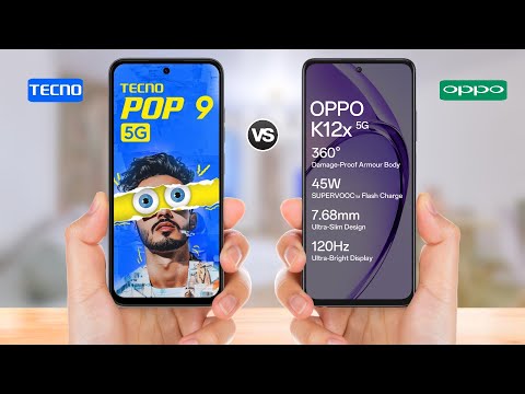 Tecno Pop 9 5g vs Oppo K12x 5g || Full Comparison