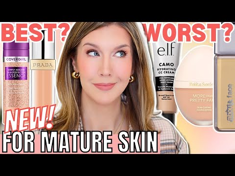 5 BEST & WORST New Foundations for Mature Skin 2024 | Foundation Roundup