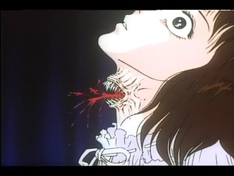 The Curse of Kazuo Umezu - Demon Transformation Scene - 1990 OVA LD