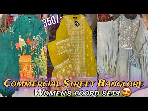 🤯Best ever shop in COMMERCIAL STREET BANGLORE🤩kurtisets, coordsets , tops, dresses ‼️