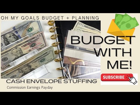 BUDGET WITH ME - COMMISSION PAYDAY + CASH STUFFING / VARIABLE EXPENSES * REAL NUMBERS *