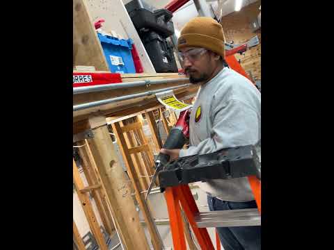 Watch as our student learns the ropes of using a Sawzall!