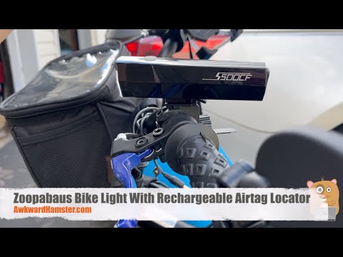 Zoopabaus Bike Light With Rechargeable Airtag Locator Review