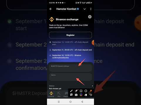 how to connect hamster Kombat daily  airdrop to binance exchange.  #binamon #bullieverse #hoki