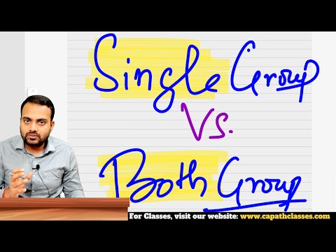 Single group vs Both group in ca exam Jan/May 2025 Exam| Ca Prakash Patel