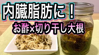 【内臓脂肪を減らす】お酢×切り干し大根でトクホに負けない効果的な脂肪燃焼ダイエット！【お酢で痩せる食卓】