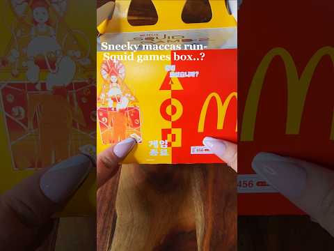 Sneeky maccas run? Squid games box!! #maccas #squidgames