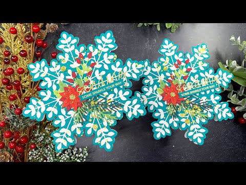 Snowflake Shape Cards | Spellbinders | AmyR 2023 Holiday Card Series #24