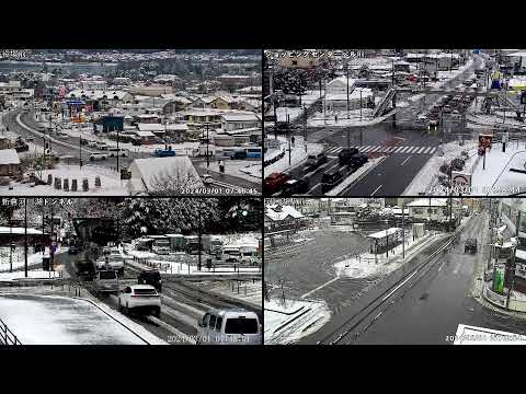 2024年2月29日-3月1日【LIVE】お天気カメラ　山梨県　富士河口湖町　雪情報