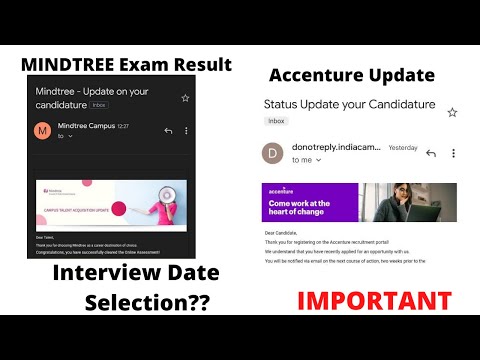 Mindtree Accenture | Mindtree Declared Assessment Results | Accenture Candidature Update