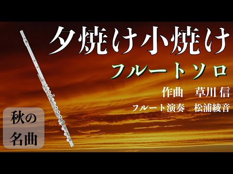 【夕焼け小焼け】フルートソロ　#秋の歌 #フルート