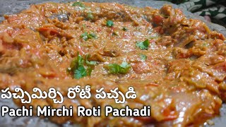 పచ్చిమిర్చి రోటీ పచ్చడి || Pachi Mirchi Roti Pachadi || Rayalaseema vantalu