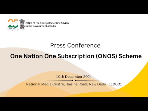 Press Conference on ‘One Nation One Subscription (ONOS)’