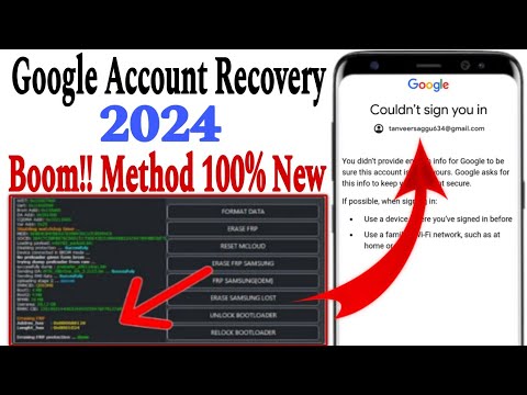 Google Account Recovery 2024 || Boom!! New Method Reveal 100% Real || Gmail Account Recovery