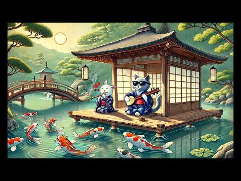 Shamisen 三味線 X Flute X Cello【Echoes of the Pavilion】Background Music for Studying or Work