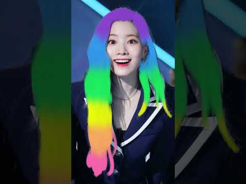 Twice Dahyun with unicorn hair edit💜 #ibispaintx #twicemina #keditz #kpop #tzuyu #twice #itzy #cake