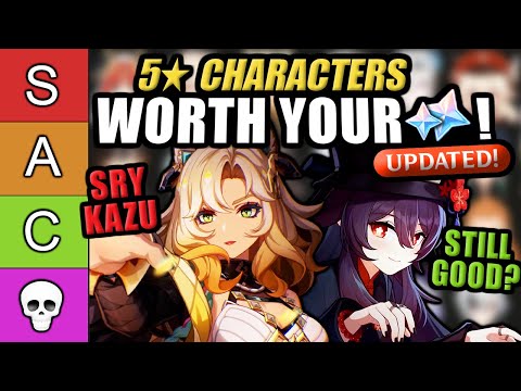 THE BEST CHARACTERS IN THE GAME ★Updated Genshin Impact 5 Star Tier List★