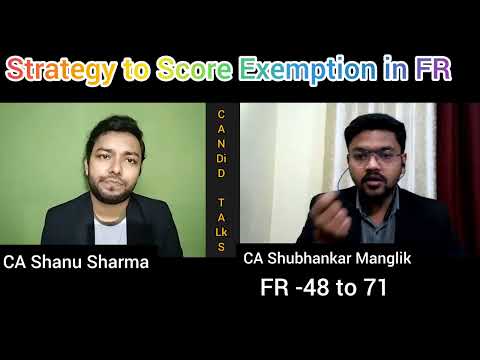 How did he Score 48 to 71 Marks in CA Final FR | CA Final Financial Reporting |CA Shubhankar Manglik