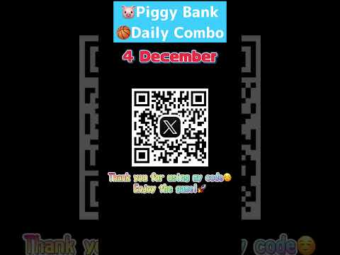 🐷Piggy Bank Daily Combo | 4 December #piggybank #daily #combo #Today #4december #basketballgame