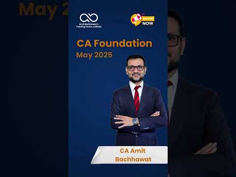 📢 Just 1 Day to Go! | CA Foundation Batch May 2025 | Amit Bachhawat Training Forum