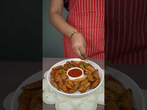 Potato Wedges. #potatorecipe #potatosnacks #vantalu #telugucooking #cookingintelugu #vegstarters