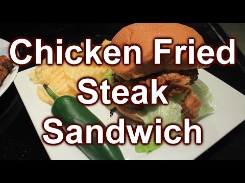 How to make Double Dipped Chicken Fried Steak Sandwich