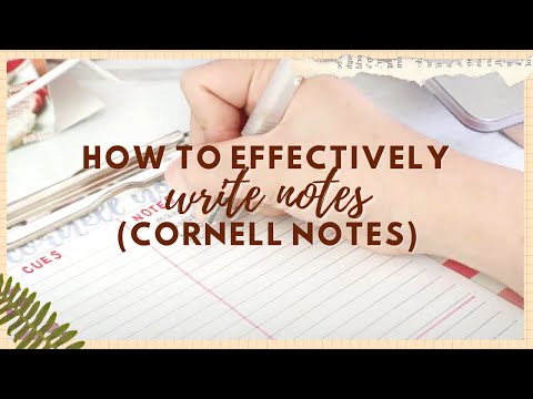 how to effectively write notes ✏️ | cornell notes 📋 || siennanotes