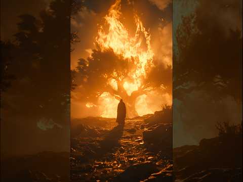 Biblically Accurate Burning Bush 🔥 🌳 (Exodus 3) #shorts