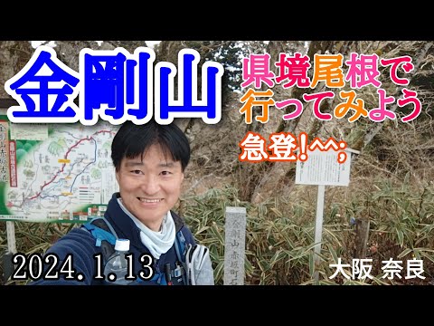 金剛山  急登  県境尾根で行ってみよう！