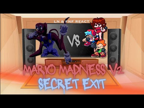 LN & FNF React - Mario Madness V2 Secret Exit - FNF Mod