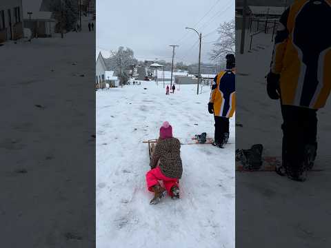 Sledding Down Main Street!