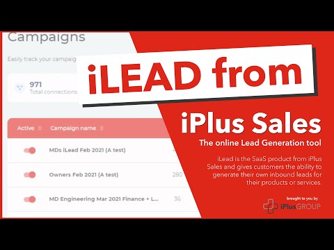 iLead - The online lead generation tool brought to you by iPlus Sales.