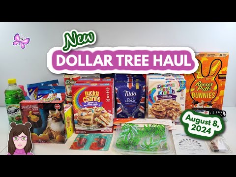 New Dollar Tree Haul! Awesome New Finds!! August 8, 2024