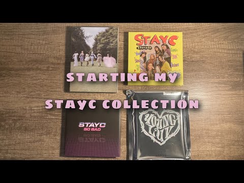 Unboxing Stayc’s discography ( full unboxing of young luv )