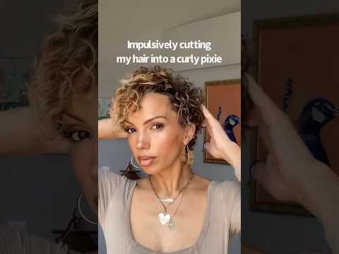 Curly Pixie Cut DIY