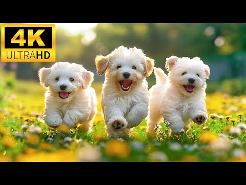 Baby Animals 4K (60 FPS) UHD - Endearing Smiles Of Baby Animals With Relaxing Music