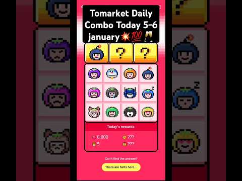 Tomarket Daily Combo Today 5 January | Tomarket Combo Today | Tomarket Today Combo |Tomarket App