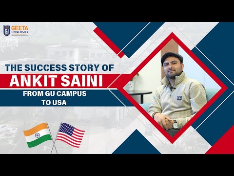 Geeta University Alumni Shines Globally: Ankit Saini’s Hotel Management Success Story |