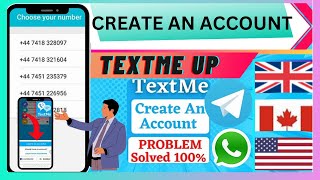 TEXTMEUP Create an account problem solved || FAKE WHATSAPP ACCOUNT