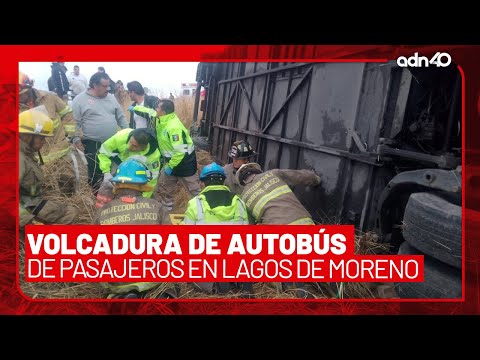 🚨¡Última Hora! Volcadura en Lagos de Moreno deja un muerto y nueve lesionados