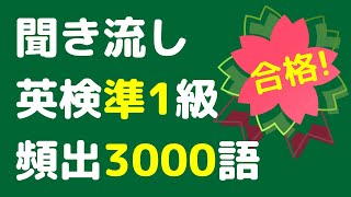 (2023)英検準1級の頻出英単語を聞き流し、よく出る3000語をリスニング。英語の単語や熟語をシャドーイングで覚えることもできます。寝る前や電車の中での英語学習にお使い下さい。