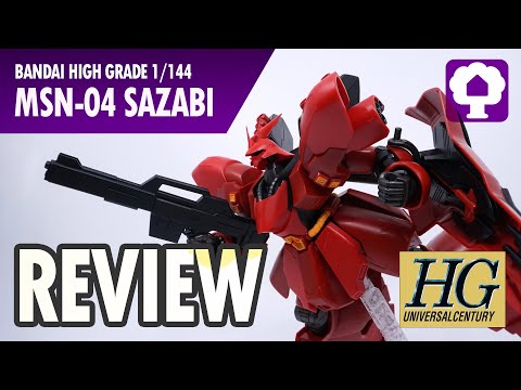 HGUC 1/144 Sazabi Review - Hobby Clubhouse | Char's Counterattack Gundam Model and Gunpla