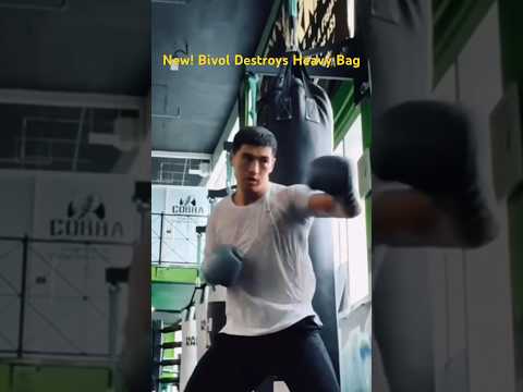 Bivol NEW Heavy Bag Training Clip. #boxing #bivolbeterbiev #dmitrybivol #bivol