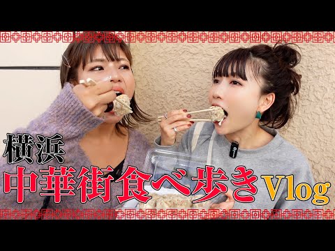 【Vlog】横浜中華街で食べ歩き❣️🐼食べ比べでたくさん食べすぎてお腹いっぱい...ちまきって最高だよね。