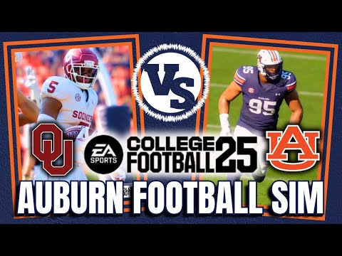 Auburn vs. Oklahoma Simulation | Week 5 | COLLEGE FOOTBALL 25