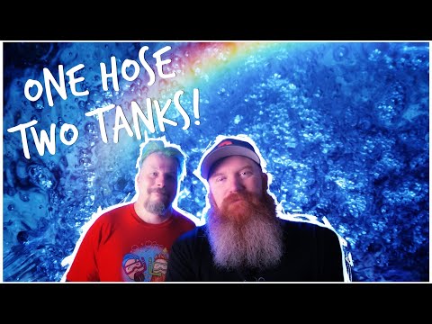 Get Rid of Buckets! | We Water Change 2 Saltwater Tanks at Once!