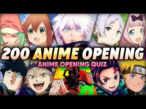 TOP ANIME OPENINGS QUIZ | 200 ICONIC OPENINGS