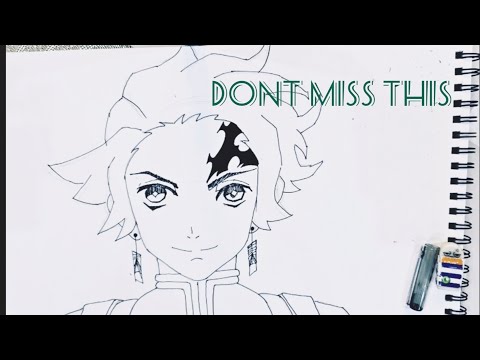 Draw with me tanjiro ,demon slayer#shorts #shortvideo #sketch #art #viralvideo #video